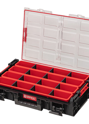 Toolbrothers RHINO XXL Organiseur ECO hauteur XL boîtes+ 582 x 387 x 131 mm 13,5 l IP66 avec 4 compartiments et 12 séparateurs