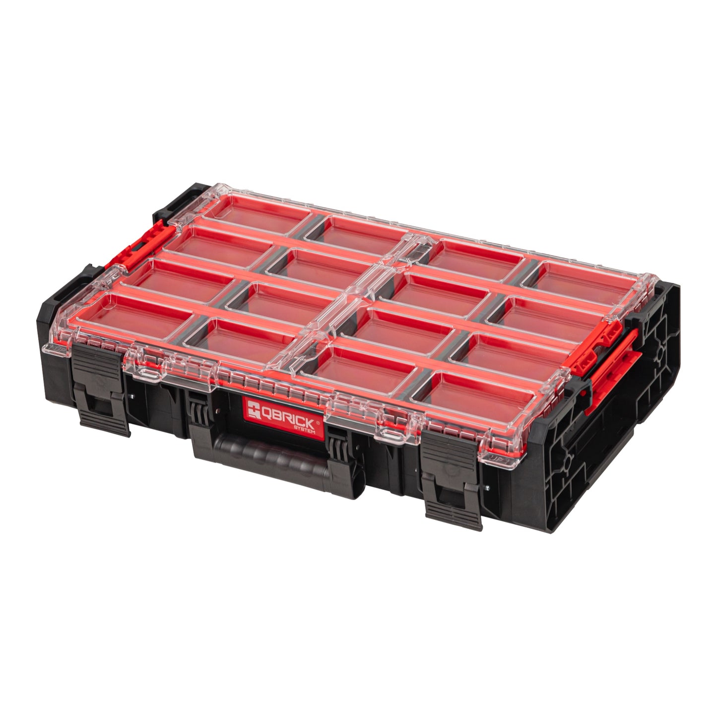 Toolbrothers RHINO XXL Organizer ECO Höhe XL Boxen+ 582 x 387 x 131 mm 13,5 l IP66 mit 4 Inlays und 12 Trennwände