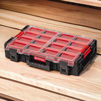 Toolbrothers RHINO XXL Organizer ECO Höhe XL Boxen+ 582 x 387 x 131 mm 13,5 l IP66 mit 4 Inlays und 12 Trennwände