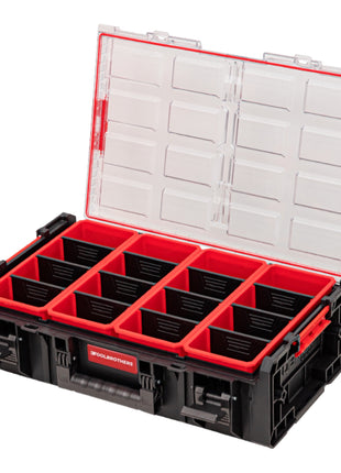 Toolbrothers RHINO XXL Organisateur ECO hauteur XXL + Adaptateur Connect 582 x 387 x 172 mm 19,5 l IP66 avec 4 compartiments et 12 séparateurs