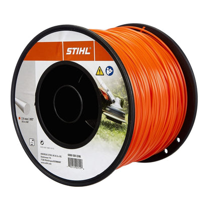 Fil de coupe Stihl fil de coupe rond Ø 2,4 mm x 253 m de longueur orange (00009302246) pour couper les bordures de pelouse