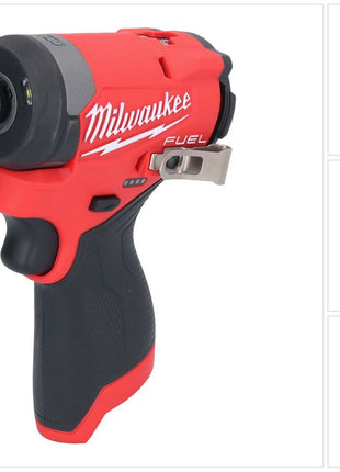 Clé à chocs sans fil Milwaukee M12 FID2-0 12 V 170 Nm 1/4" brushless solo (4933479876) - sans batterie, sans chargeur