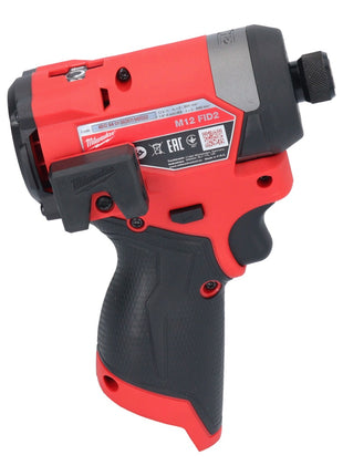 Clé à chocs sans fil Milwaukee M12 FID2-0 12 V 170 Nm 1/4" brushless solo (4933479876) - sans batterie, sans chargeur