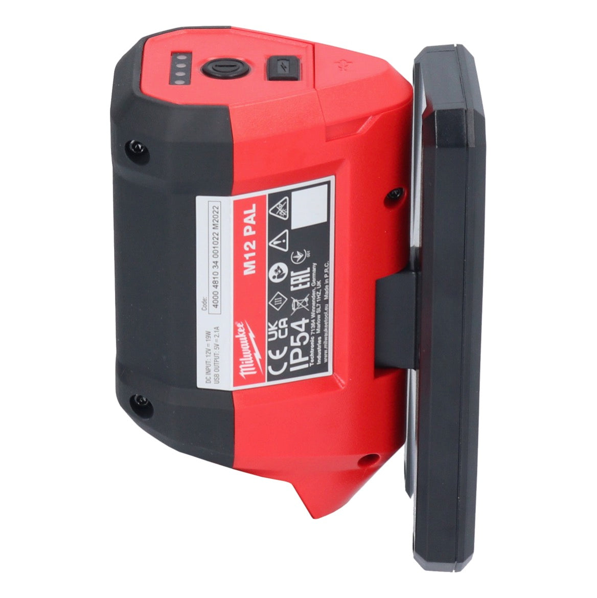 Spot LED à batterie Milwaukee M12 PAL-0 12 V 700 lm IP54 Solo (4933478226) - sans batterie, sans chargeur