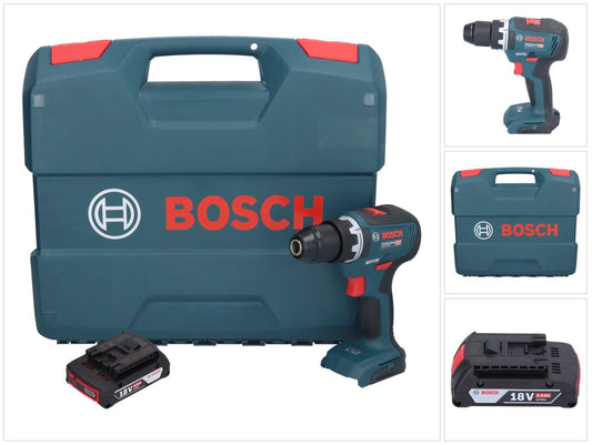 Bosch GSR 18V-55 Professional Akku Bohrschrauber 18 V 55 Nm Brushless + 1x Akku 2,0 Ah + L-Case - ohne Ladegerät