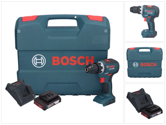 Bosch GSR 18V-55 Professional Akku Bohrschrauber 18 V 55 Nm Brushless + 1x Akku 2,0 Ah + Ladegerät + L-Case