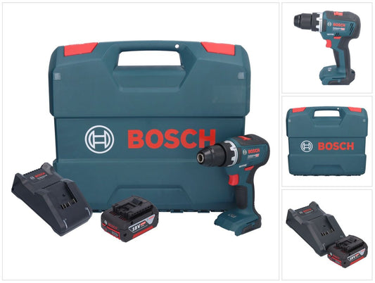 Bosch GSR 18V-55 Professional perceuse-visseuse sans fil 18 V 55 Nm sans balais + 1x batterie 4,0 Ah + chargeur + mallette en L