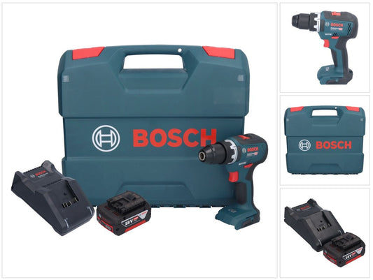 Bosch GSR 18V-55 Professional perceuse-visseuse sans fil 18 V 55 Nm sans balais + 1x batterie 5,0 Ah + chargeur + mallette en L