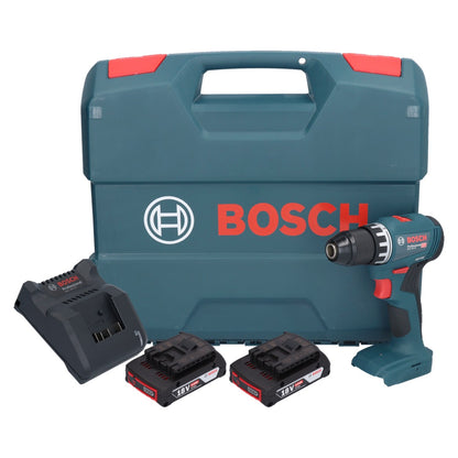 Bosch GSR 18V-45 Professional perceuse-visseuse sans fil 18 V 45 Nm sans balais + 2x batteries 2,0 Ah + chargeur + mallette en L