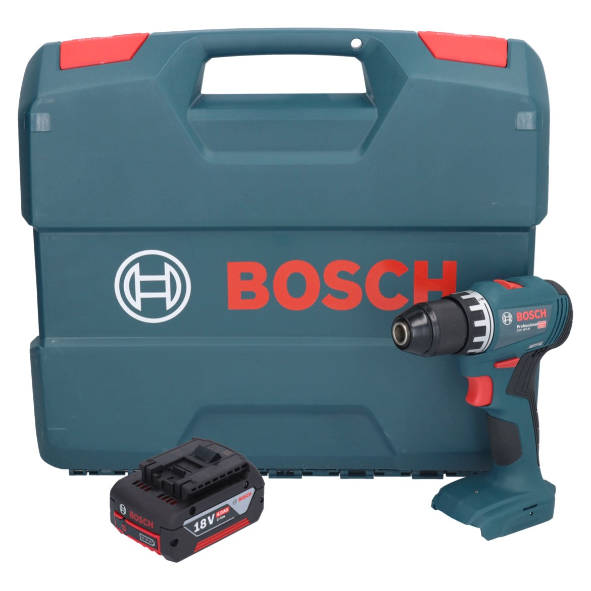 Bosch GSR 18V-45 Professional Akku Bohrschrauber 18 V 45 Nm Brushless + 1x Akku 4,0 Ah + L-Case - ohne Ladegerät