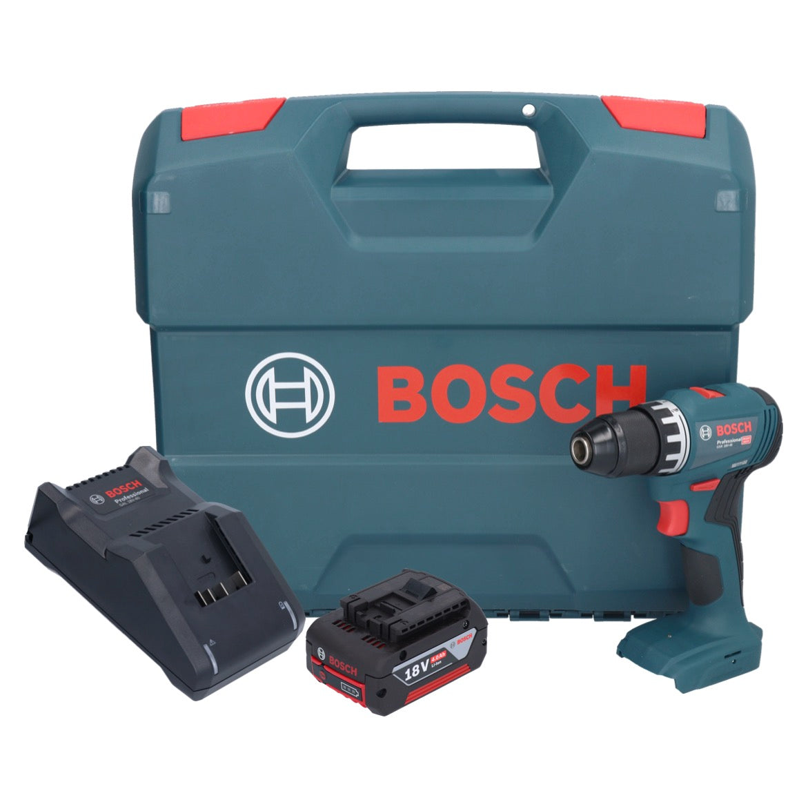 Bosch GSR 18V-45 Professional perceuse-visseuse sans fil 18 V 45 Nm sans balais + 1x batterie 4,0 Ah + chargeur + mallette en L