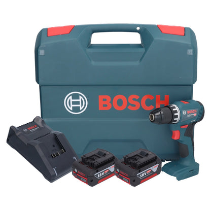 Bosch GSR 18V-45 Professional perceuse-visseuse sans fil 18 V 45 Nm sans balais + 2x batteries 4,0 Ah + chargeur + mallette en L