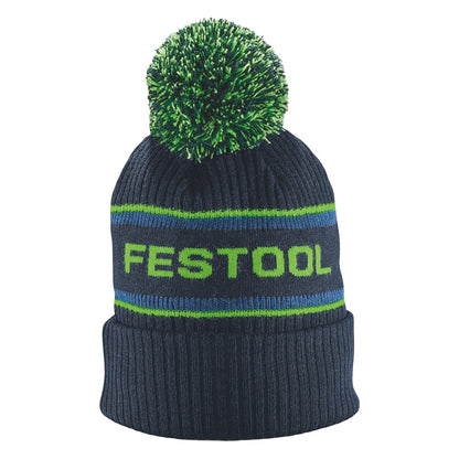 Bonnet à pompon Festool WINH-FT1 (577832) motif en grosse maille avec logo Festool