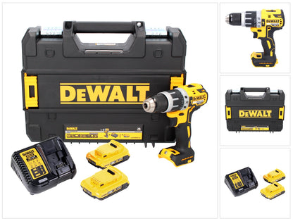 Perceuse à percussion sans fil DeWalt DCD 796 D2T 18 V 70 Nm sans balais + 2 batteries 2,0 Ah + chargeur + TSTAK