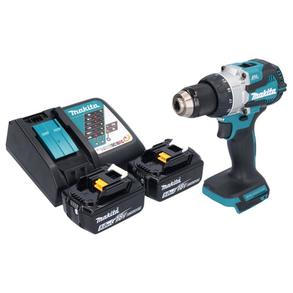 Makita DHP 489 RT perceuse à percussion sans fil 18 V 73 Nm sans balai + 2x batteries 5,0 Ah + chargeur