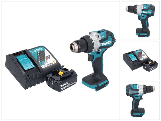 Makita DHP 489 RG1 Akku Schlagbohrschrauber 18 V 73 Nm Brushless + 1x Akku 6,0 Ah + Ladegerät