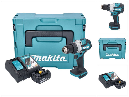 Makita DHP 489 RM1J perceuse à percussion sans fil 18 V 73 Nm sans balai + 1x batterie 4,0 Ah + chargeur + Makpac