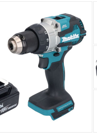 Makita DDF 489 T1 perceuse-visseuse sans fil 18 V 73 Nm sans balais + 1x batterie 5,0 Ah - sans chargeur