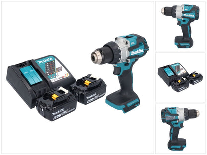 Makita DDF 489 RG perceuse-visseuse sans fil 18 V 73 Nm sans balais + 2x batteries 6,0 Ah + chargeur