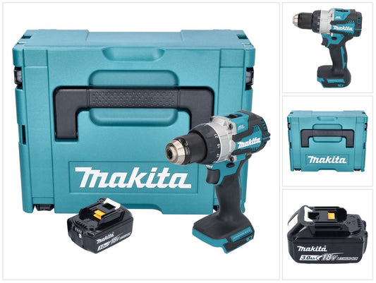 Makita DDF 489 F1J perceuse-visseuse sans fil 18 V 73 Nm sans balais + 1x batterie 3,0 Ah + Makpac - sans chargeur