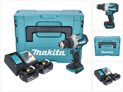 Makita DDF 489 RFJ perceuse-visseuse sans fil 18 V 73 Nm sans balais + 2x batteries 3,0 Ah + chargeur + Makpac