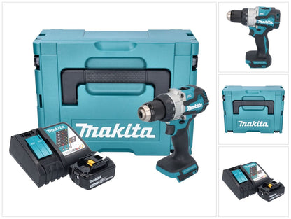 Makita DDF 489 RT1J Akku Bohrschrauber 18 V 73 Nm Brushless + 1x Akku 5,0 Ah + Ladegerät + Makpac