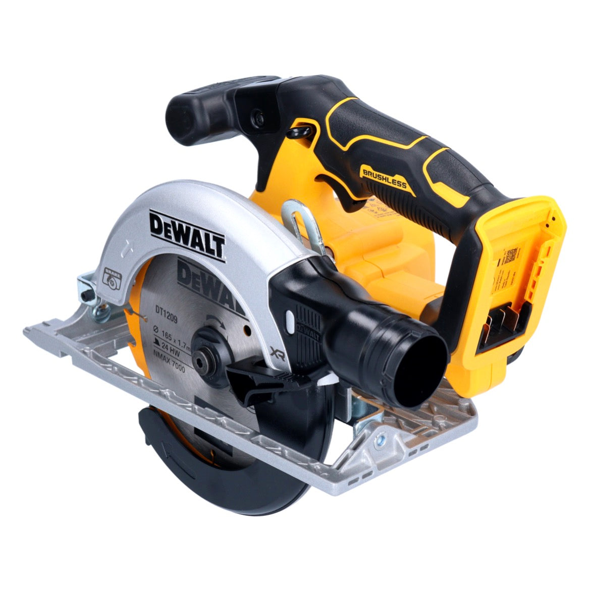 Scie circulaire sans fil DeWalt DCS 565 N 18 V 165 mm brushless solo - sans batterie, sans chargeur