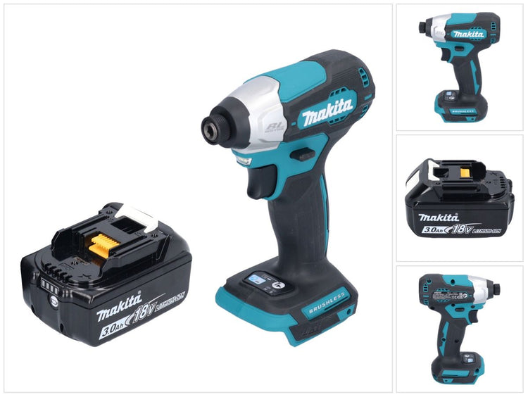 Makita DTD 157 F1 clé à chocs sans fil 18 V 140 Nm 1/4" brushless + 1x batterie 3,0 Ah - sans chargeur