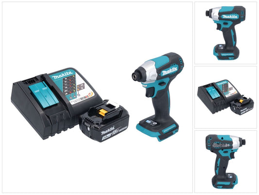 Makita DTD 157 RF1 clé à chocs sans fil 18 V 140 Nm 1/4" sans balai + 1x batterie 3,0 Ah + chargeur