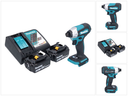 Makita DTD 157 RF clé à chocs sans fil 18 V 140 Nm 1/4" sans balai + 2x batteries 3,0 Ah + chargeur