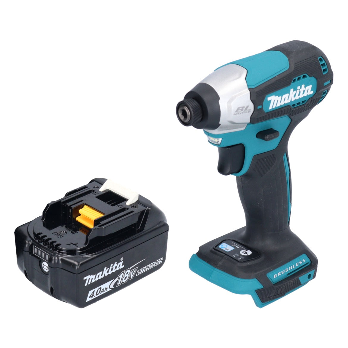 Makita DTD 157 M1 Akku Schlagschrauber 18 V 140 Nm 1/4" Brushless + 1x Akku 4,0 Ah - ohne Ladegerät