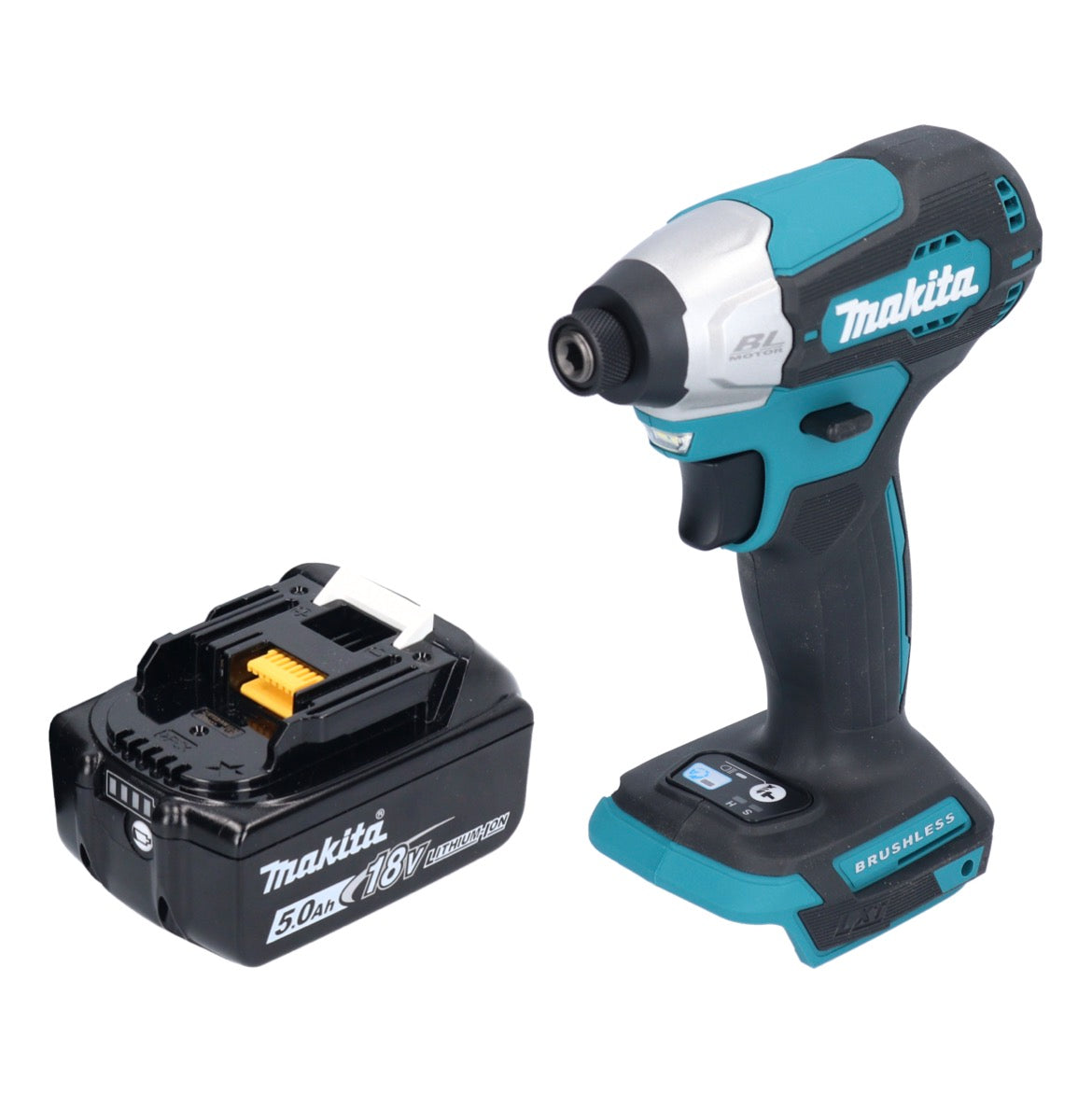 Makita DTD 157 T1 clé à chocs sans fil 18 V 140 Nm 1/4" brushless + 1x batterie 5,0 Ah - sans chargeur