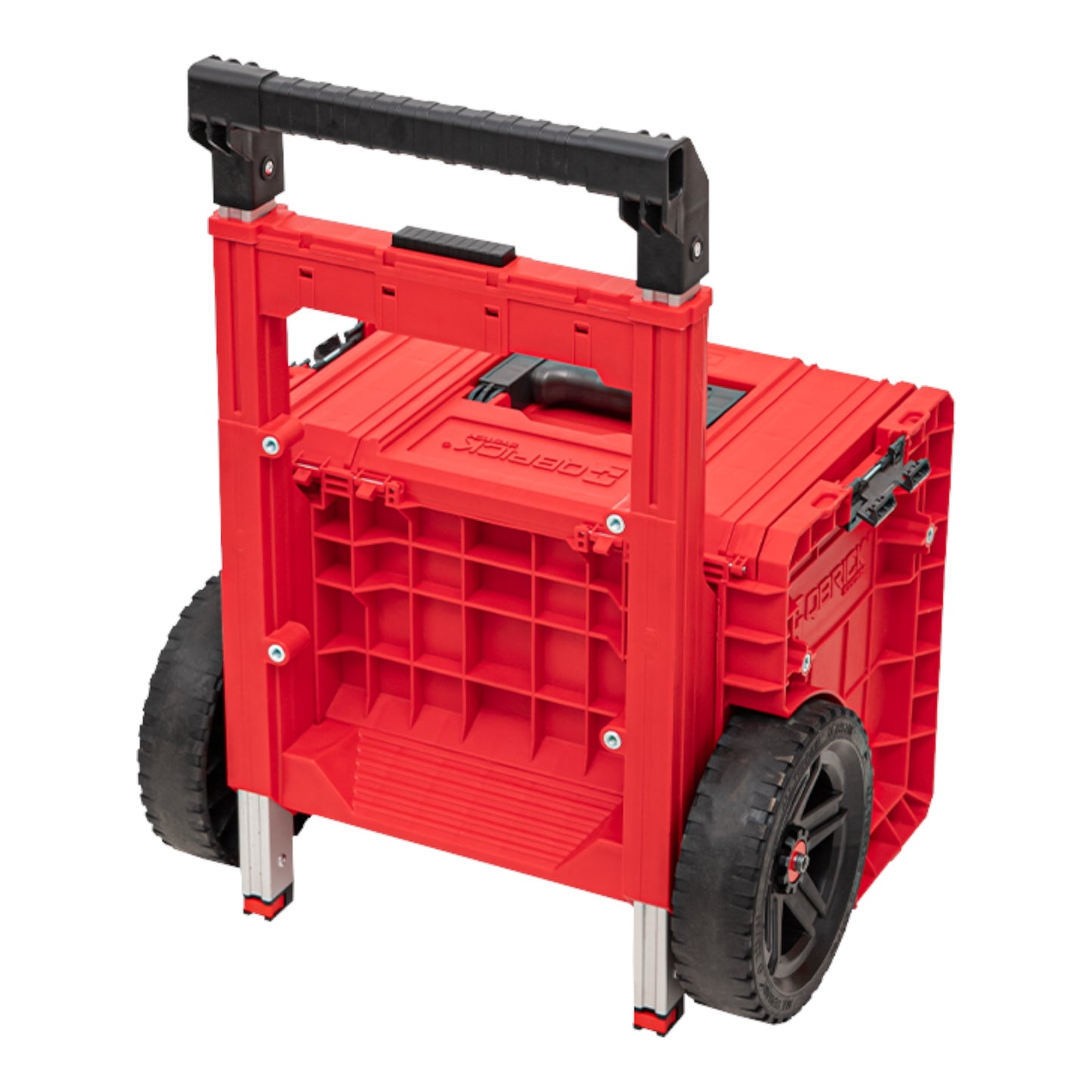 Qbrick System PRO Cart 2.0 Plus RED ULTRA HD stapelbar 490 x 415 x 660 mm 29 l IP54 abnehmbarer Doppelteleskopgriff