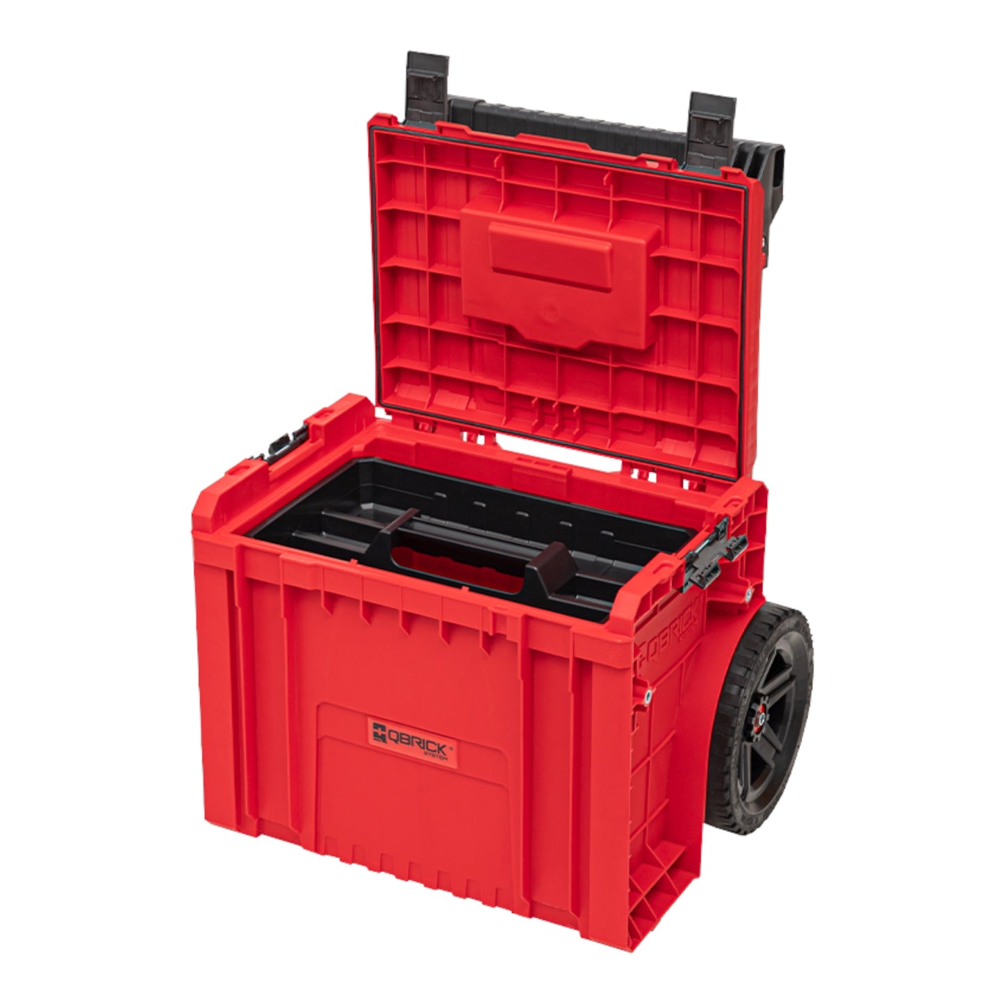 Qbrick System PRO Cart 2.0 Plus RED ULTRA HD empilable 490 x 415 x 660 mm 29 l IP54 double poignée télescopique amovible