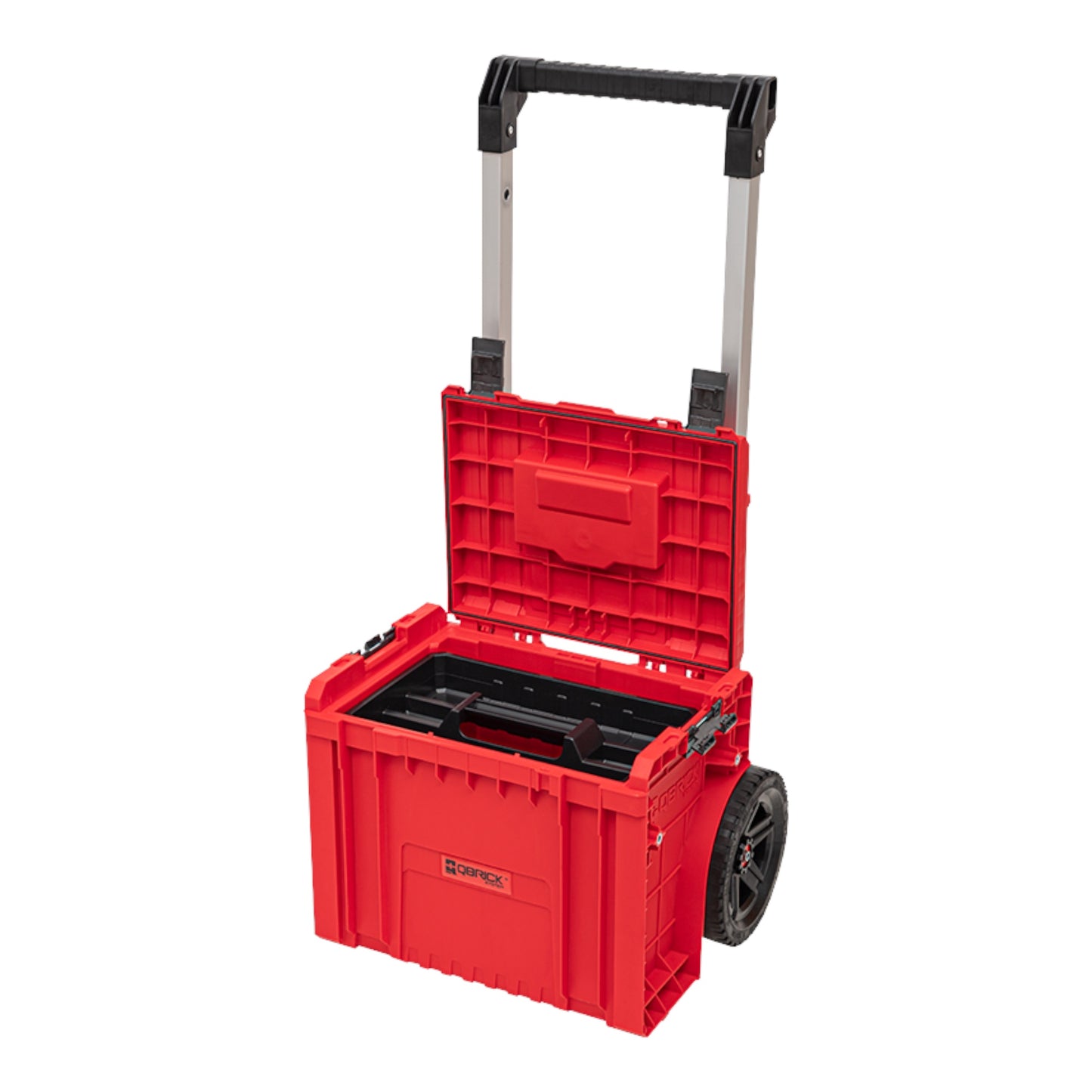 Qbrick System PRO Cart 2.0 Plus RED ULTRA HD empilable 490 x 415 x 660 mm 29 l IP54 double poignée télescopique amovible