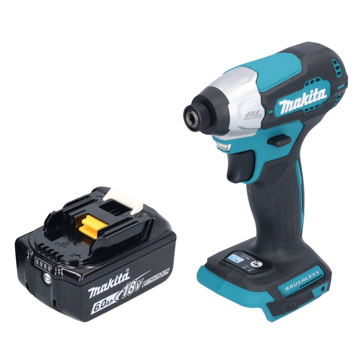 Makita DTD 157 G1 Akku Schlagschrauber 18 V 140 Nm 1/4" Brushless + 1x Akku 6,0 Ah - ohne Ladegerät