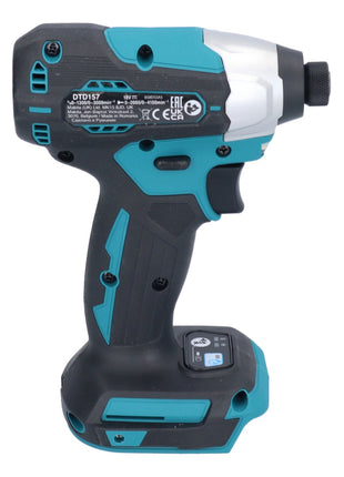 Makita DTD 157 G1 Llave de impacto inalámbrica 18 V 140 Nm 1/4" sin escobillas + 1x batería 6,0 Ah - sin cargador