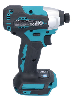 Makita DTD 157 RG1 Llave de impacto a batería 18 V 140 Nm 1/4" sin escobillas + 1x batería 6,0 Ah + cargador