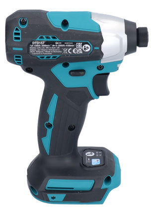 Makita DTD 157 ZJ llave de impacto a batería 18 V 140 Nm 1/4" sin escobillas + Makpac - sin batería, sin cargador