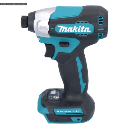 Makita DTD 157 M1J Clé à chocs sans fil 18 V 140 Nm 1/4" sans balais + 1x batterie 4,0 Ah + Makpac - sans chargeur