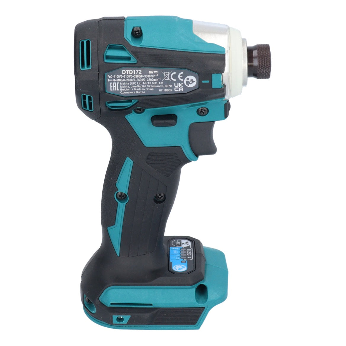 Makita DTD 172 F1 clé à chocs sans fil 18 V 180 Nm 1/4" brushless + 1x batterie 3,0 Ah - sans chargeur