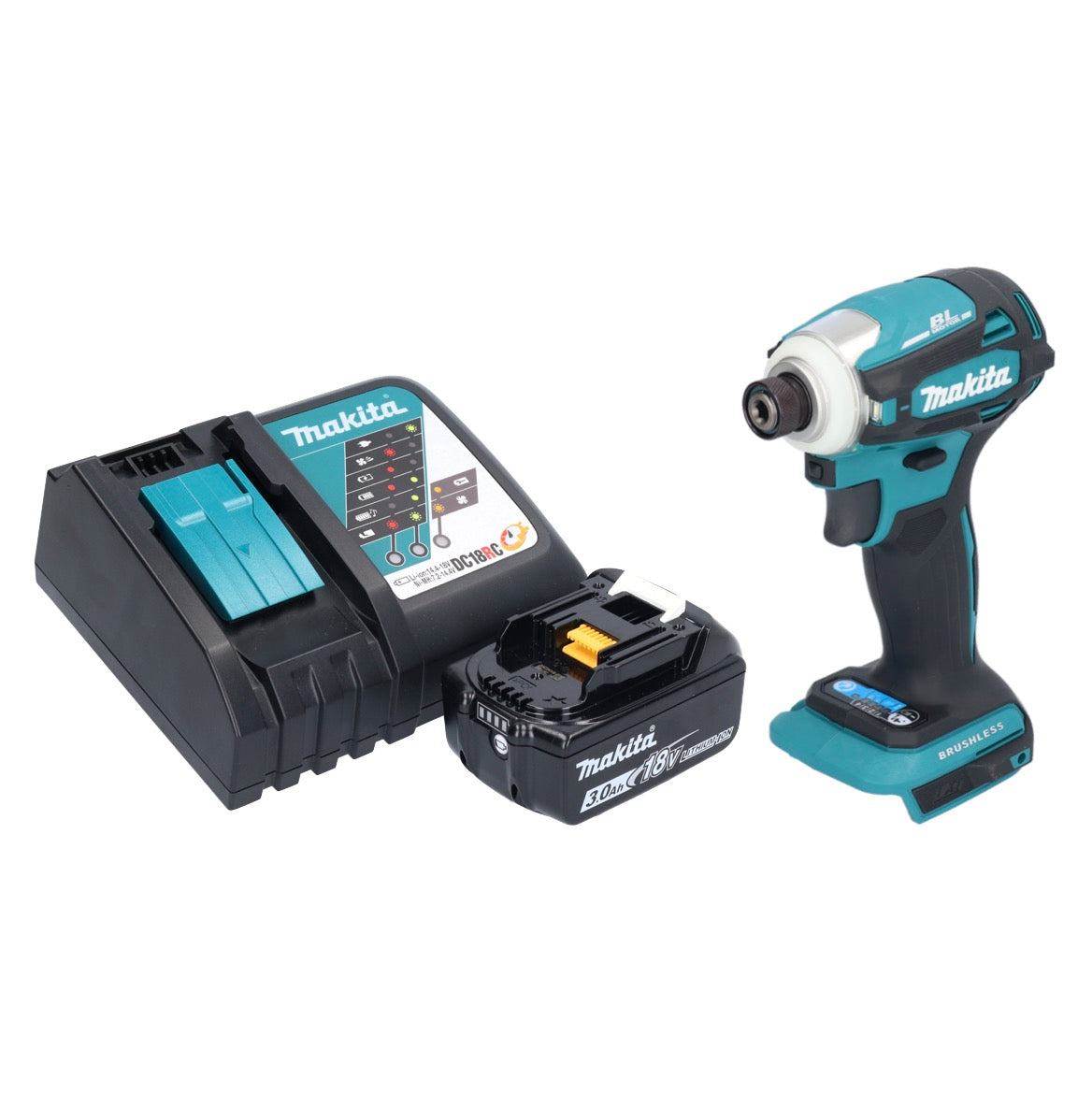 Makita DTD 172 RF1 clé à chocs sans fil 18 V 180 Nm 1/4" sans balai + 1x batterie 3,0 Ah + chargeur