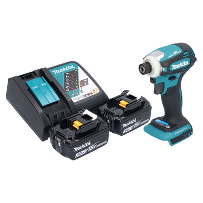 Makita DTD 172 RF clé à chocs sans fil 18 V 180 Nm 1/4" sans balai + 2x batteries 3,0 Ah + chargeur