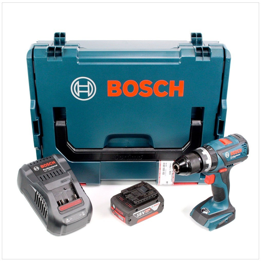 Bosch GSB 18 V-EC Akku Schlagbohrschrauber 2016 neue Version Metallbohrfutter + 6 Ah Akku + Lader in L-Boxx - Toolbrothers