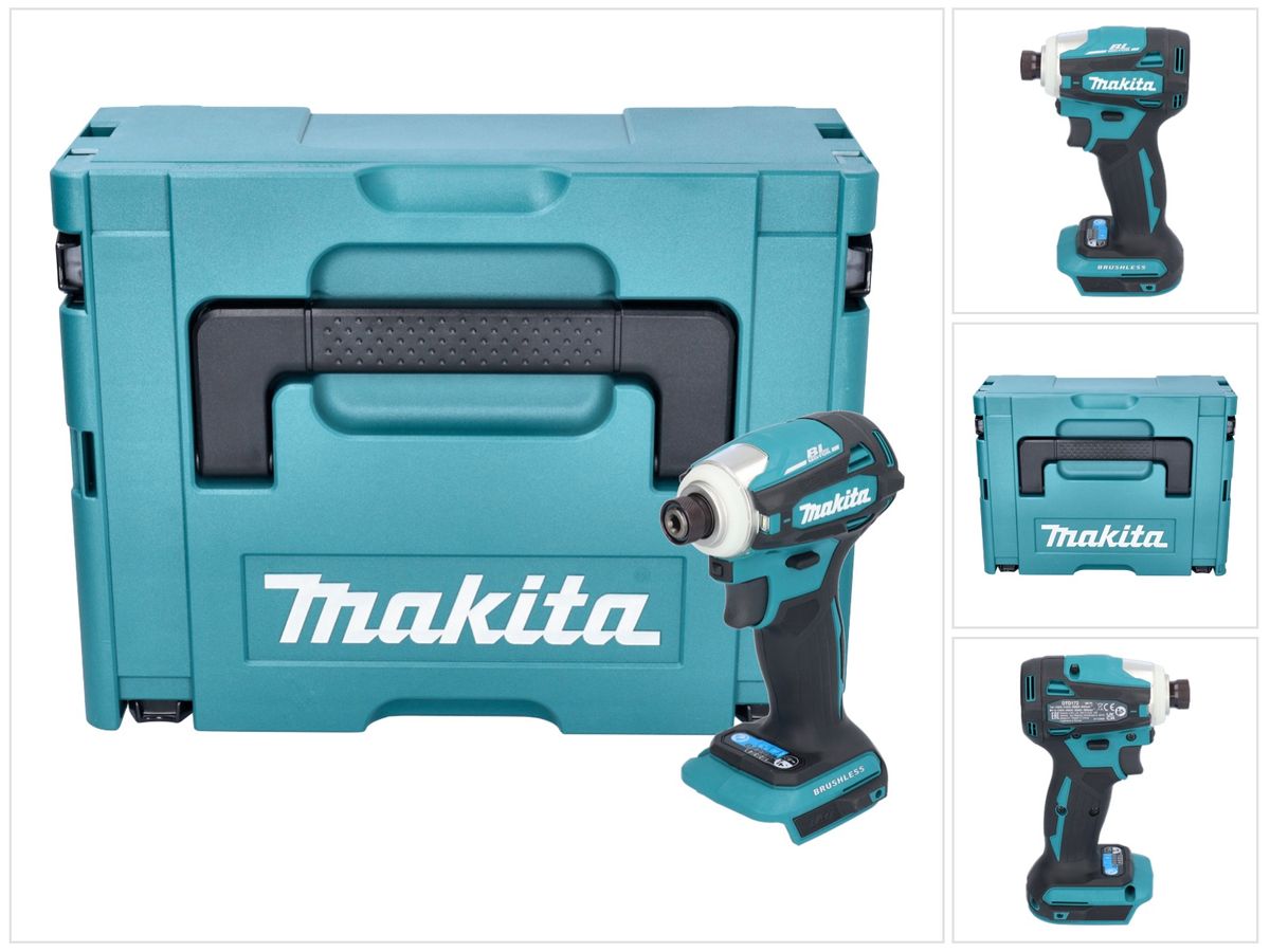 Makita DTD 172 ZJ clé à chocs sans fil 18 V 180 Nm 1/4" brushless + Makpac - sans batterie, sans chargeur