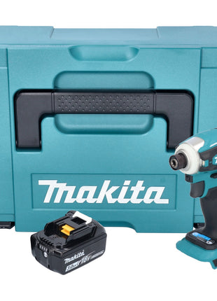 Makita DTD 172 F1J Clé à chocs sans fil 18 V 180 Nm 1/4" sans balais + 1x batterie 3,0 Ah + Makpac - sans chargeur