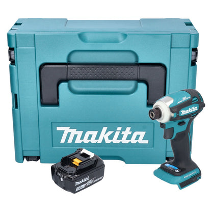 Makita DTD 172 F1J Clé à chocs sans fil 18 V 180 Nm 1/4" sans balais + 1x batterie 3,0 Ah + Makpac - sans chargeur