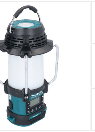 Makita DMR 057 radio à batterie 18 V FM avec lanterne lampe de poche 360° solo - sans batterie, sans chargeur