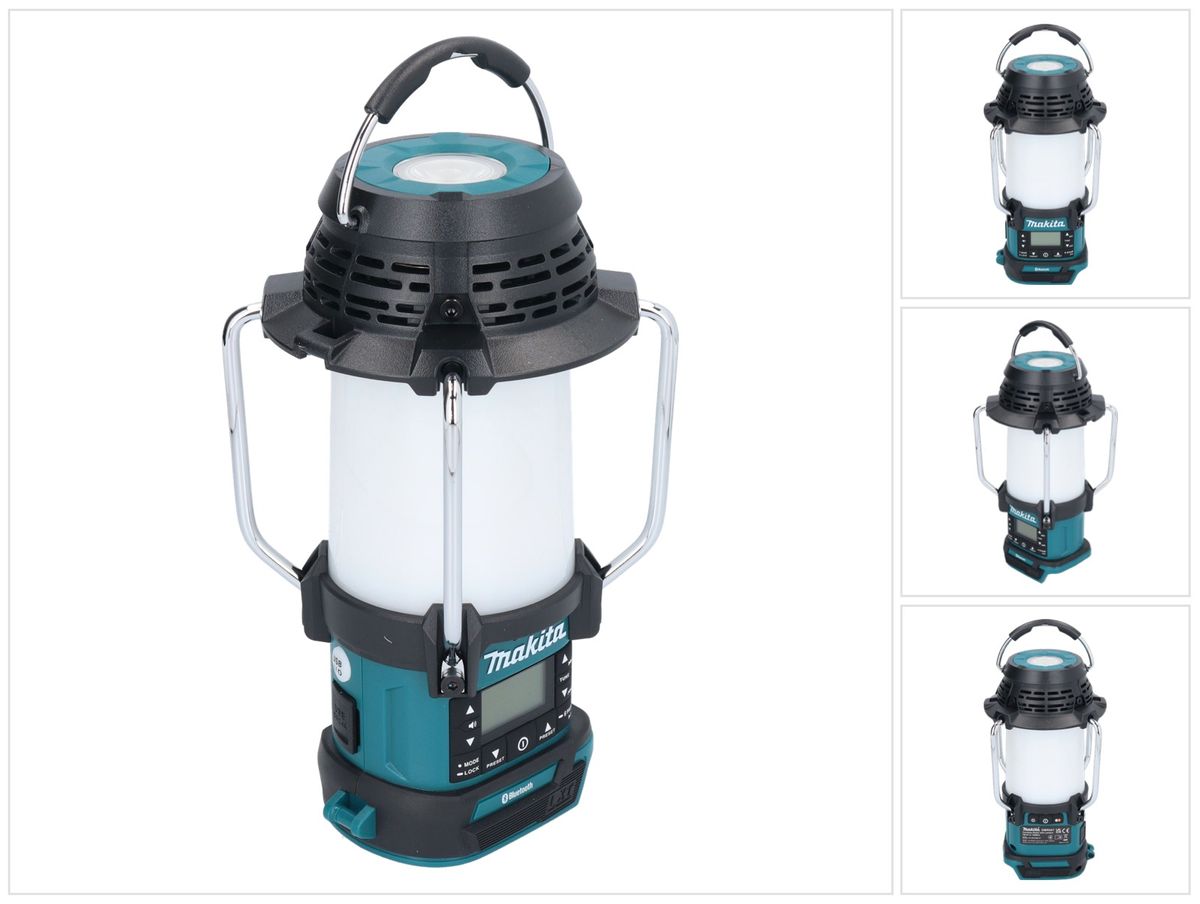 Makita DMR 057 radio à batterie 18 V FM avec lanterne lampe de poche 360° solo - sans batterie, sans chargeur