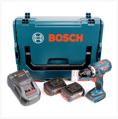 Bosch GSB 18 V-EC Akku Schlagbohrschrauber 2016 neue Version Metallbohrfutter + 2x 6 Ah Akku + Lader in L-Boxx - Toolbrothers